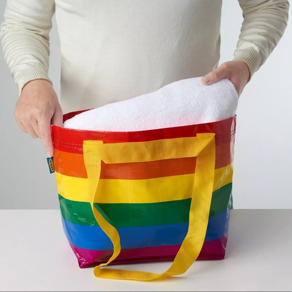 TWO IKEA reusable bags 🌈Limited edition🌈 Pride rainbow bag set - Picture 2 of 4